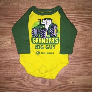 John Deere baby onesie